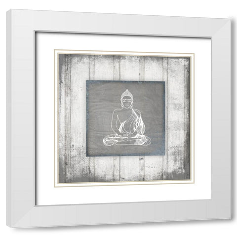GypsyYoga V3 White Modern Wood Framed Art Print with Double Matting by LightBoxJournal
