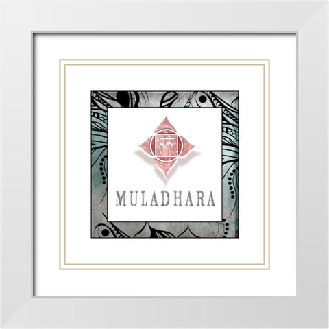 Muladhara_Symbol 4 White Modern Wood Framed Art Print with Double Matting by LightBoxJournal