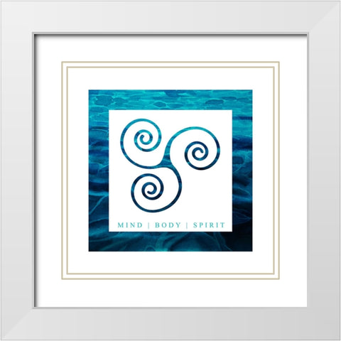 Yoga V1 MindBodySpirit White Modern Wood Framed Art Print with Double Matting by LightBoxJournal