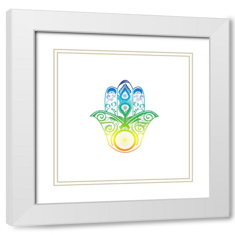 YogaV1 4 White Modern Wood Framed Art Print with Double Matting by LightBoxJournal