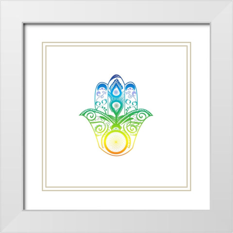 YogaV1 4 White Modern Wood Framed Art Print with Double Matting by LightBoxJournal