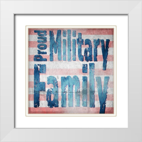American Born Free Sign Collection 5 White Modern Wood Framed Art Print with Double Matting by LightBoxJournal