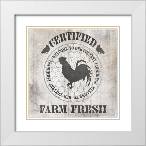 DownOnTheFarmCountry V1 White Modern Wood Framed Art Print with Double Matting by LightBoxJournal