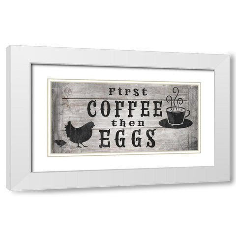 FarmFreshFarmSign V6 White Modern Wood Framed Art Print with Double Matting by LightBoxJournal