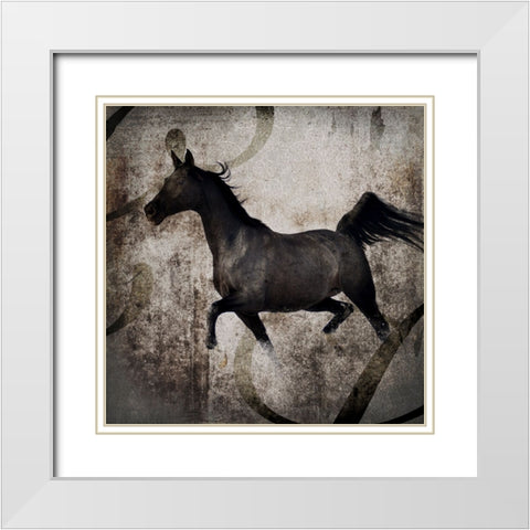 GypsyHorse Collection V1 2 White Modern Wood Framed Art Print with Double Matting by LightBoxJournal