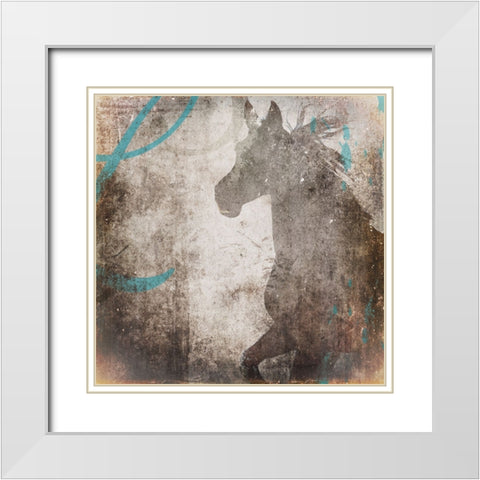 GypsyHorse Collection V2 1 White Modern Wood Framed Art Print with Double Matting by LightBoxJournal