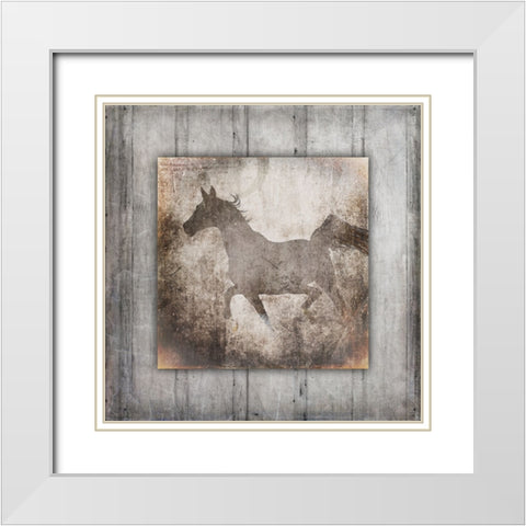 GypsyHorse Collection V2 11 White Modern Wood Framed Art Print with Double Matting by LightBoxJournal
