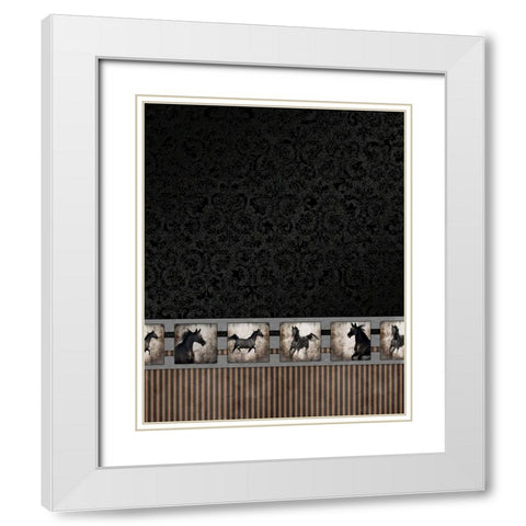 GypsyHorse CollectionSurfacePattern V2 3 White Modern Wood Framed Art Print with Double Matting by LightBoxJournal