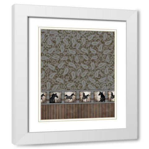 GypsyHorse CollectionSurfacePattern V2 5 White Modern Wood Framed Art Print with Double Matting by LightBoxJournal