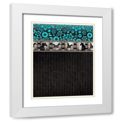 GypsyHorse CollectionSurfacePattern V2 6 White Modern Wood Framed Art Print with Double Matting by LightBoxJournal