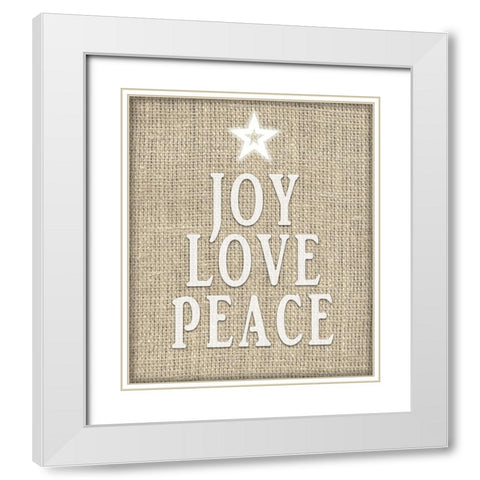Personalized Christmas Sign V33 V1 White Modern Wood Framed Art Print with Double Matting by LightBoxJournal