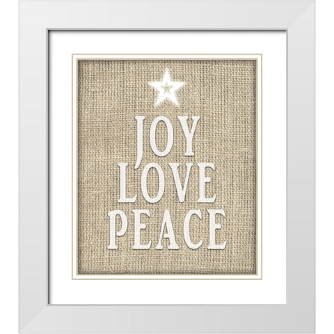 Personalized Christmas Sign V33 V1 White Modern Wood Framed Art Print with Double Matting by LightBoxJournal