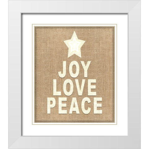 Personalized Christmas Sign V33 V3 White Modern Wood Framed Art Print with Double Matting by LightBoxJournal