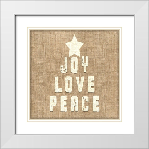 Personalized Christmas Sign V33 V4 White Modern Wood Framed Art Print with Double Matting by LightBoxJournal