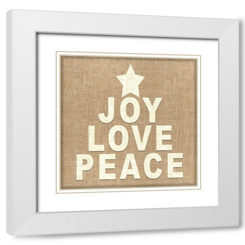 Personalized Christmas Sign V33 V5 White Modern Wood Framed Art Print with Double Matting by LightBoxJournal