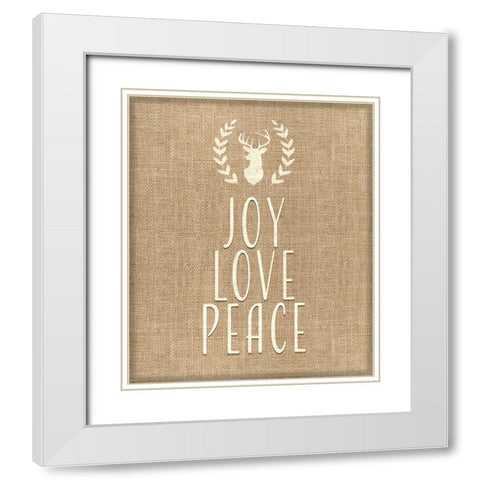 Personalized Christmas Sign V34 V1 White Modern Wood Framed Art Print with Double Matting by LightBoxJournal