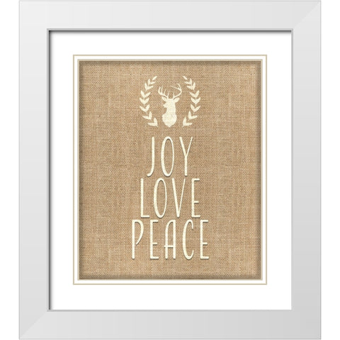 Personalized Christmas Sign V34 V1 White Modern Wood Framed Art Print with Double Matting by LightBoxJournal
