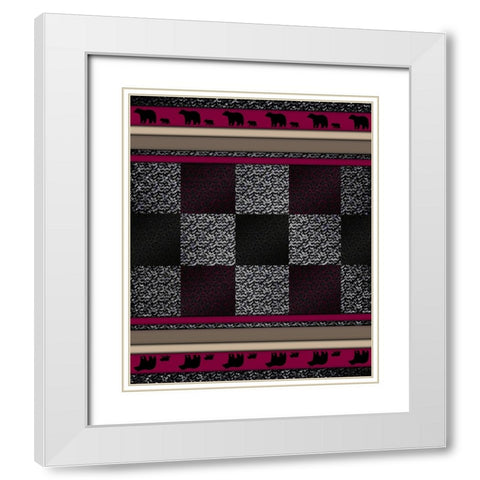 Bear_SurfacePattern V1 1 White Modern Wood Framed Art Print with Double Matting by LightBoxJournal