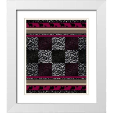 Bear_SurfacePattern V1 1 White Modern Wood Framed Art Print with Double Matting by LightBoxJournal
