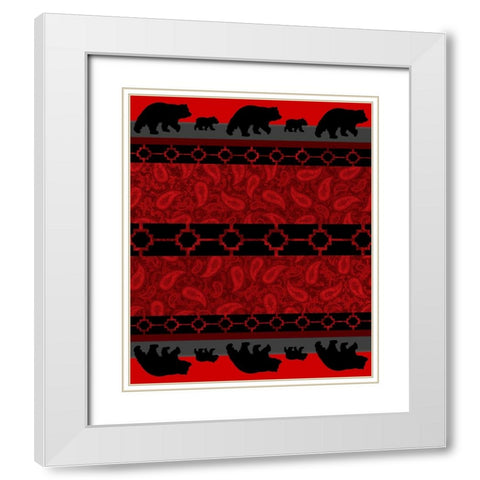 Bear_SurfacePattern V1 16 White Modern Wood Framed Art Print with Double Matting by LightBoxJournal