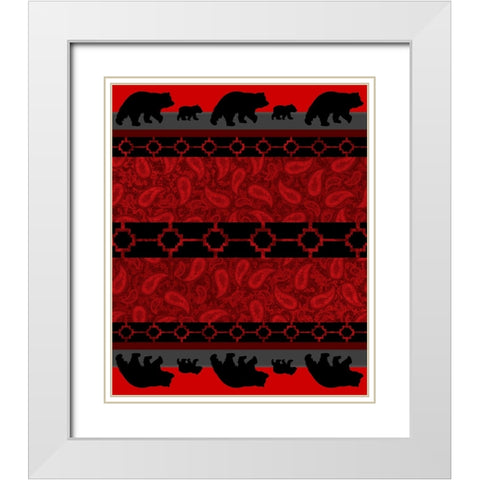 Bear_SurfacePattern V1 16 White Modern Wood Framed Art Print with Double Matting by LightBoxJournal