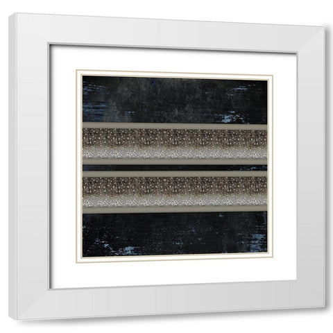 Good Night Moose 2 Surface Pattern 2 White Modern Wood Framed Art Print with Double Matting by LightBoxJournal