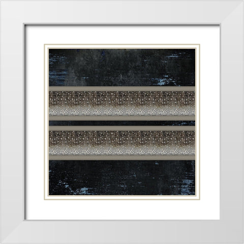 Good Night Moose 2 Surface Pattern 2 White Modern Wood Framed Art Print with Double Matting by LightBoxJournal