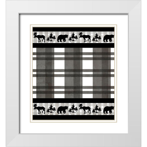 Lodge Surface Pattern_V1 3 White Modern Wood Framed Art Print with Double Matting by LightBoxJournal