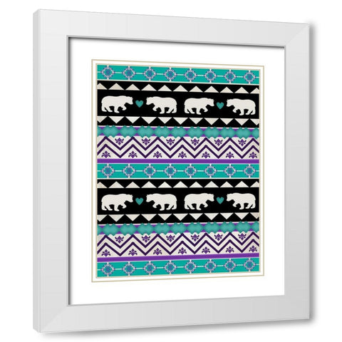 Lodge Surface Pattern_V1 9 White Modern Wood Framed Art Print with Double Matting by LightBoxJournal