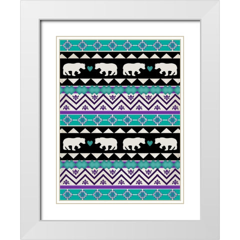 Lodge Surface Pattern_V1 9 White Modern Wood Framed Art Print with Double Matting by LightBoxJournal