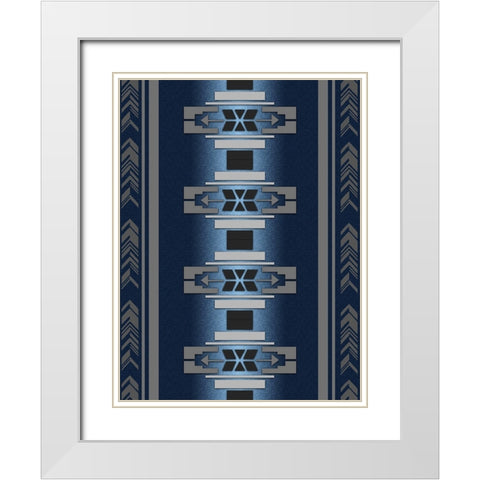 Sensational Aztec 4 White Modern Wood Framed Art Print with Double Matting by LightBoxJournal