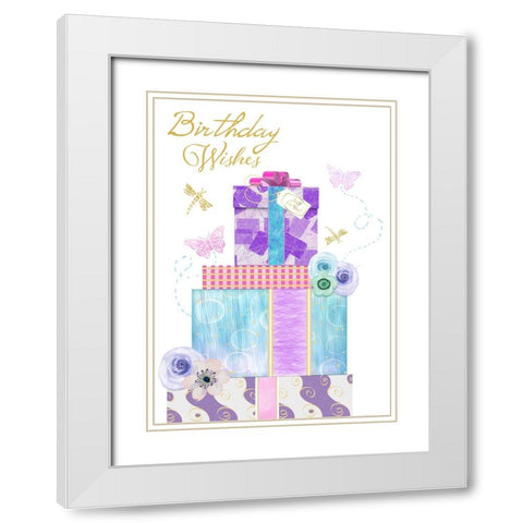 Card Design 2_B White Modern Wood Framed Art Print with Double Matting by LightBoxJournal