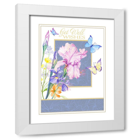 Card Design 3_C White Modern Wood Framed Art Print with Double Matting by LightBoxJournal