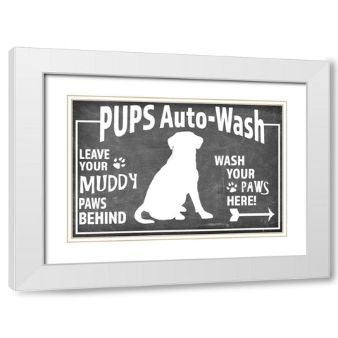 Mudroom 12 White Modern Wood Framed Art Print with Double Matting by LightBoxJournal
