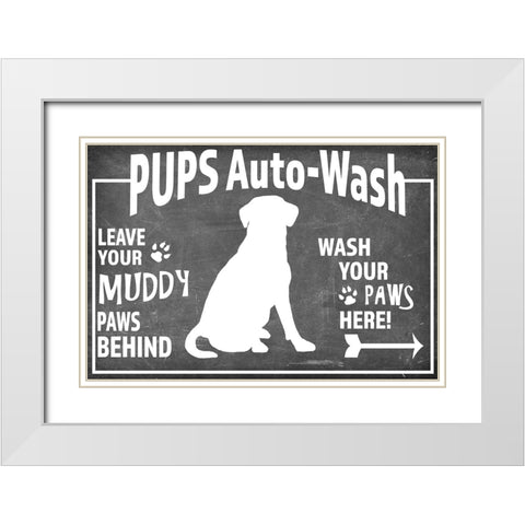 Mudroom 12 White Modern Wood Framed Art Print with Double Matting by LightBoxJournal