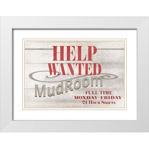 Mudroom 18 White Modern Wood Framed Art Print with Double Matting by LightBoxJournal