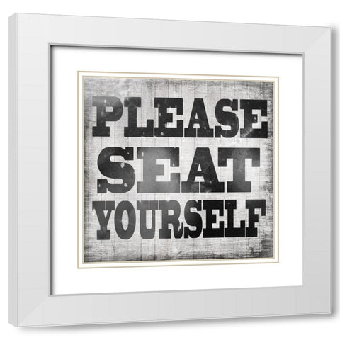 Mudroom 30 White Modern Wood Framed Art Print with Double Matting by LightBoxJournal