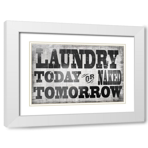 Mudroom 33 White Modern Wood Framed Art Print with Double Matting by LightBoxJournal
