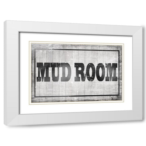 Mudroom 34 White Modern Wood Framed Art Print with Double Matting by LightBoxJournal