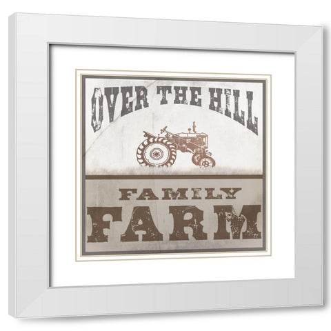 Farm Family 1 White Modern Wood Framed Art Print with Double Matting by LightBoxJournal