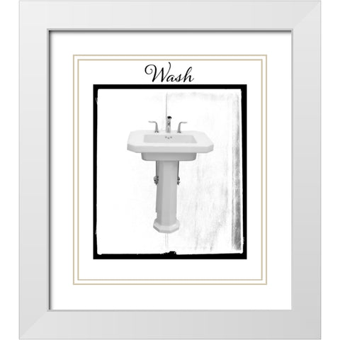 BelovedBath_17 White Modern Wood Framed Art Print with Double Matting by LightBoxJournal