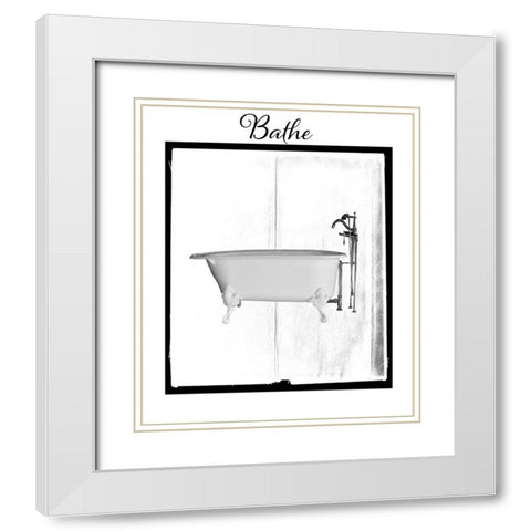 BelovedBath_18 White Modern Wood Framed Art Print with Double Matting by LightBoxJournal