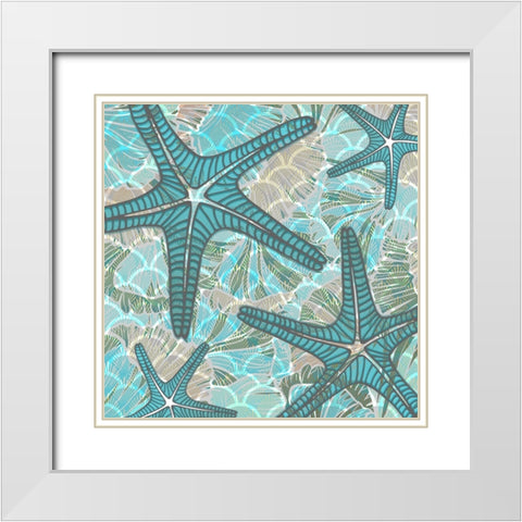 Sailor Away_Surface Pattern 3 White Modern Wood Framed Art Print with Double Matting by LightBoxJournal