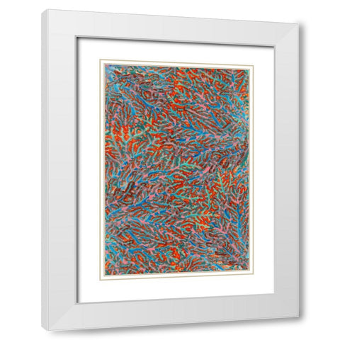 Sea Creatures_Surface Pattern 2 White Modern Wood Framed Art Print with Double Matting by LightBoxJournal