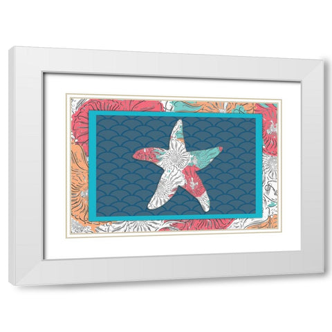 Sea Side BoHo 6 White Modern Wood Framed Art Print with Double Matting by LightBoxJournal