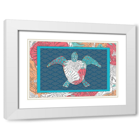 Sea Side BoHo 8 White Modern Wood Framed Art Print with Double Matting by LightBoxJournal