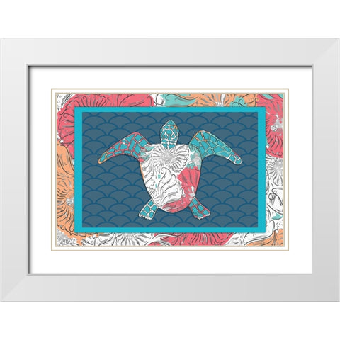 Sea Side BoHo 8 White Modern Wood Framed Art Print with Double Matting by LightBoxJournal