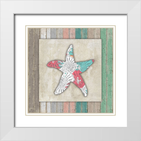 Sea Side BoHo_Frame 3 White Modern Wood Framed Art Print with Double Matting by LightBoxJournal