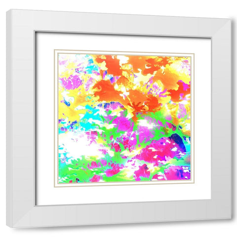 Bright Scarf 1 White Modern Wood Framed Art Print with Double Matting by LightBoxJournal