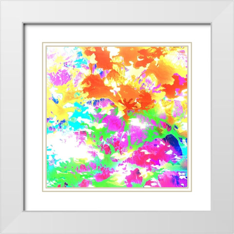 Bright Scarf 1 White Modern Wood Framed Art Print with Double Matting by LightBoxJournal